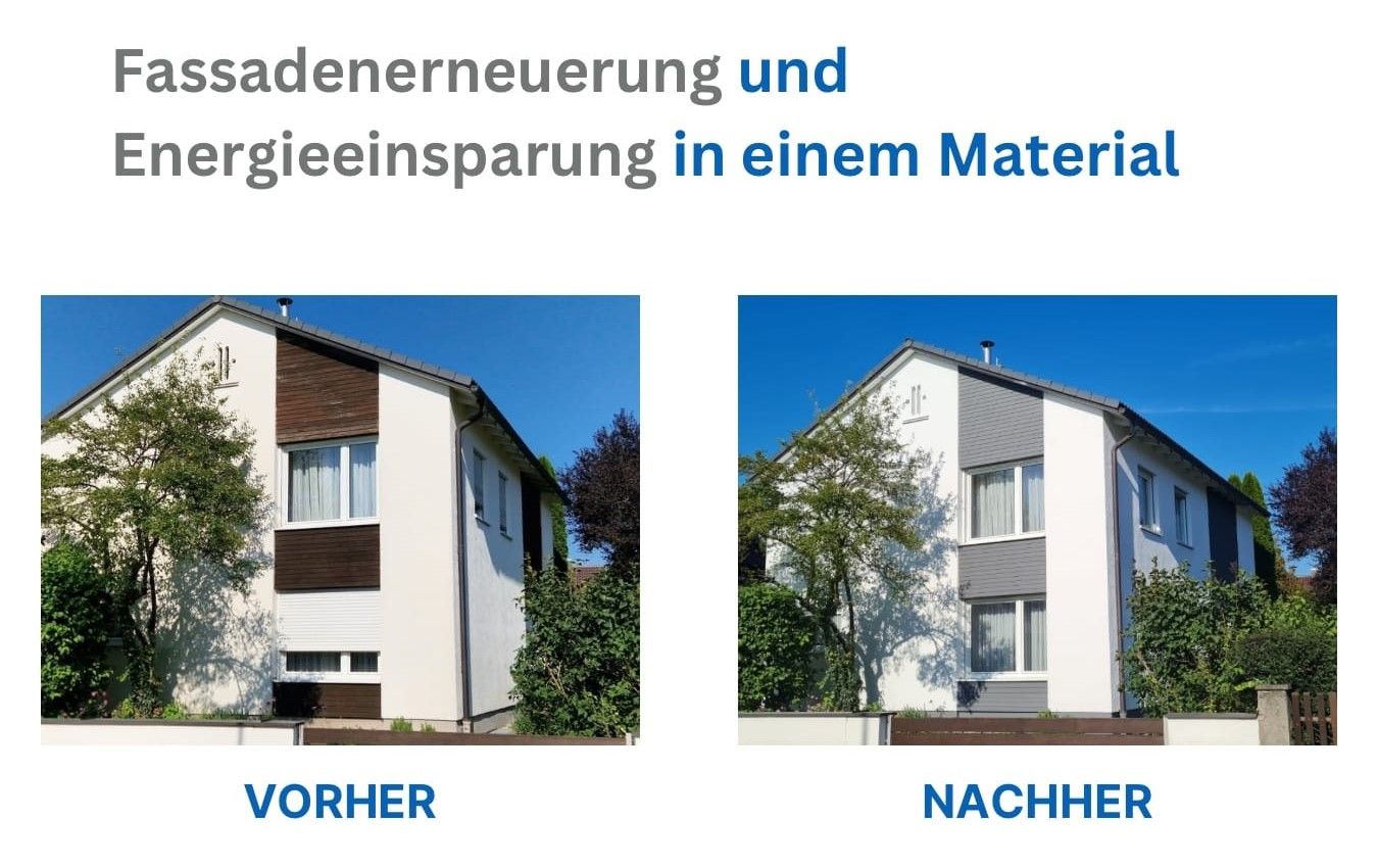 Fassadendämmung in München (Die Bildrechte liegen bei dem Verfasser der Mitteilung.)