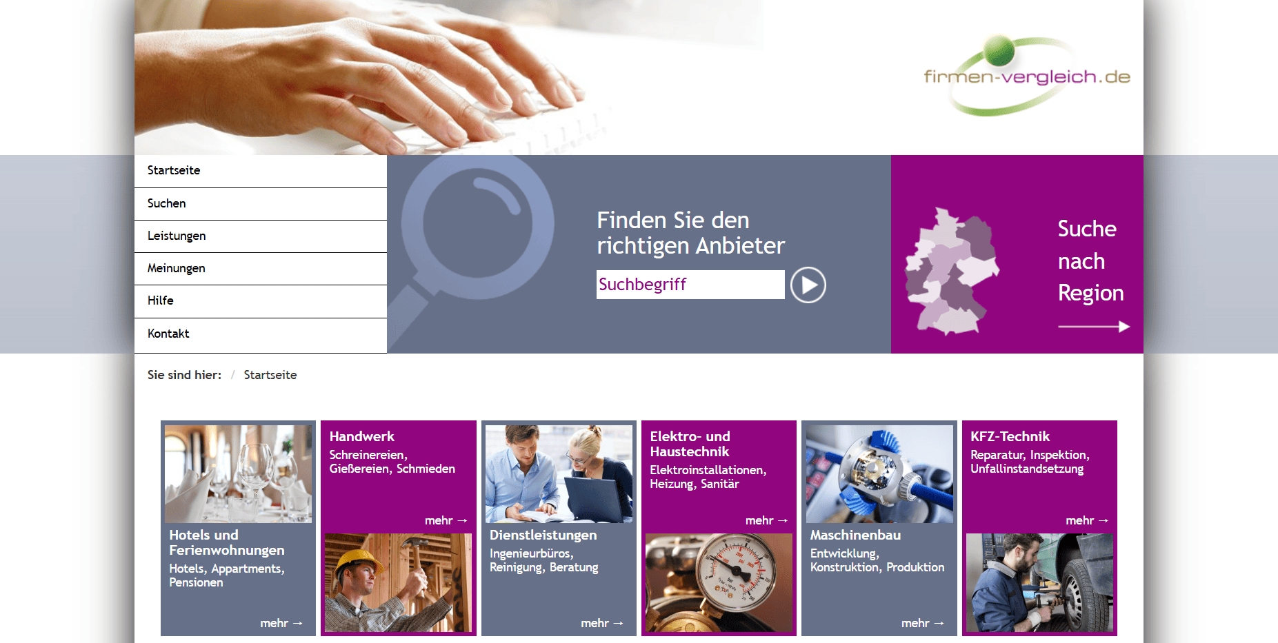 Branchenbuch Firmen-Vergleich (Die Bildrechte liegen bei dem Verfasser der Mitteilung.) Branchenbuch Firmen-Vergleich (Die Bildrechte liegen bei dem Verfasser der Mitteilung.)