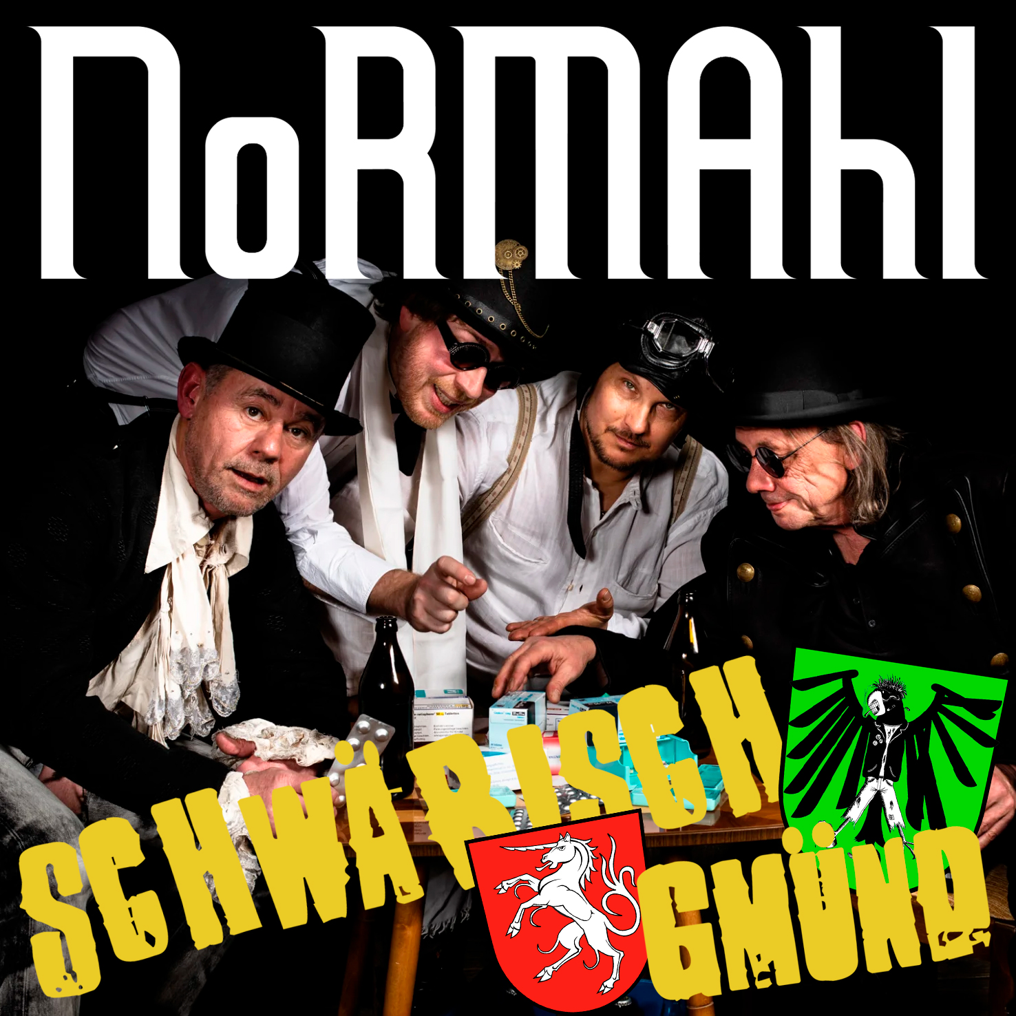 NoRMAhl wollen nach über 40 Jahren Bandgeschichte endlich mal in Schwäbisch Gmünd auftreten.