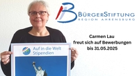 AUF IN DIE WELT-Stipendium: Carmen Lau (BürgerStiftung Region Ahrensburg) AUF IN DIE WELT-Stipendium: Carmen Lau (BürgerStiftung Region Ahrensburg)