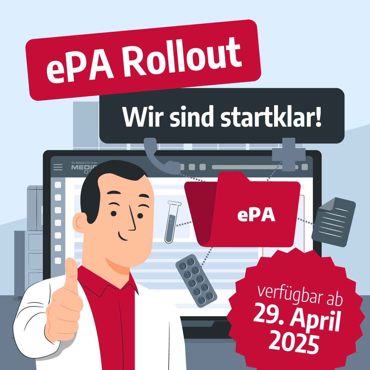 bundesweiter ePA Rollout - MEDICAL OFFICE ist bereit!