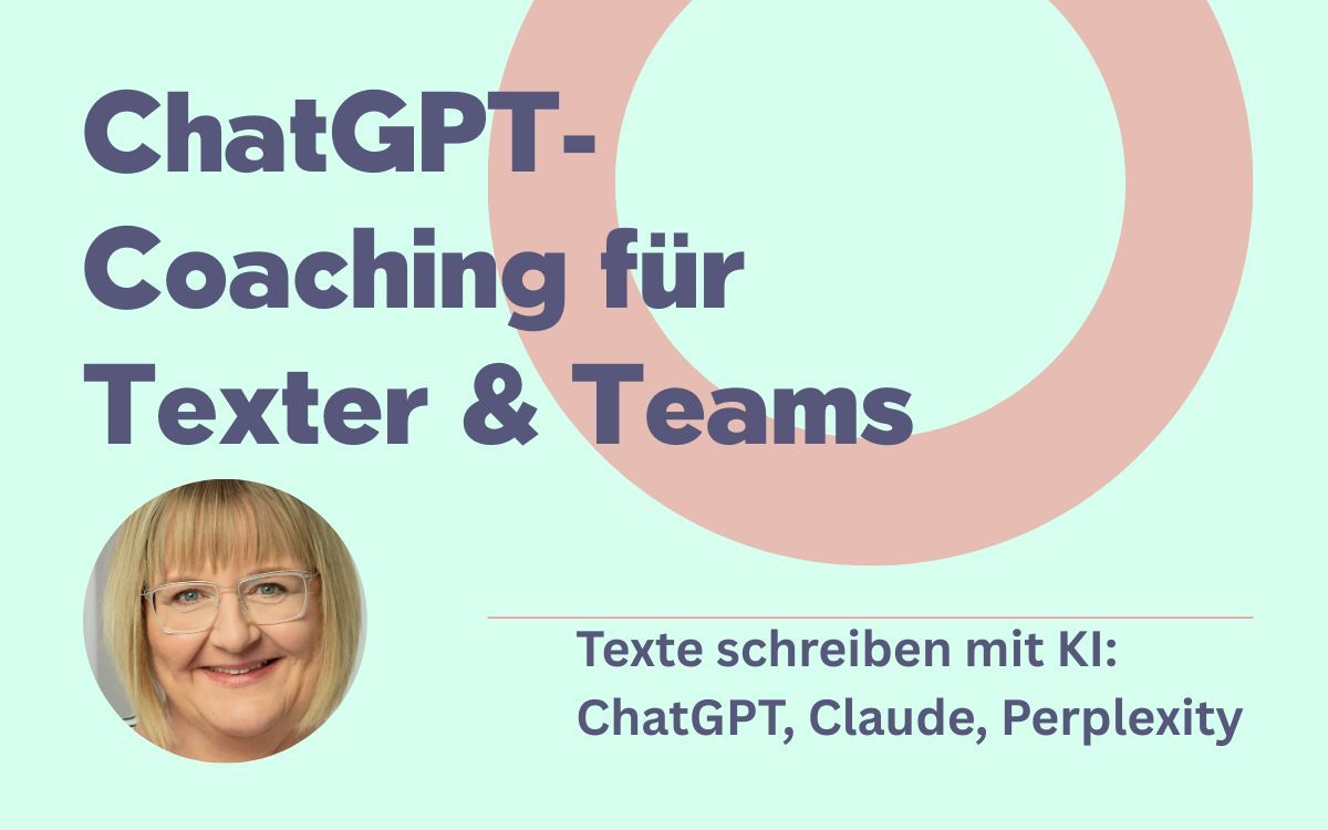 Texten mit KI lernen: ChatGPT, Claude, Perplexity Texten mit KI lernen: ChatGPT, Claude, Perplexity