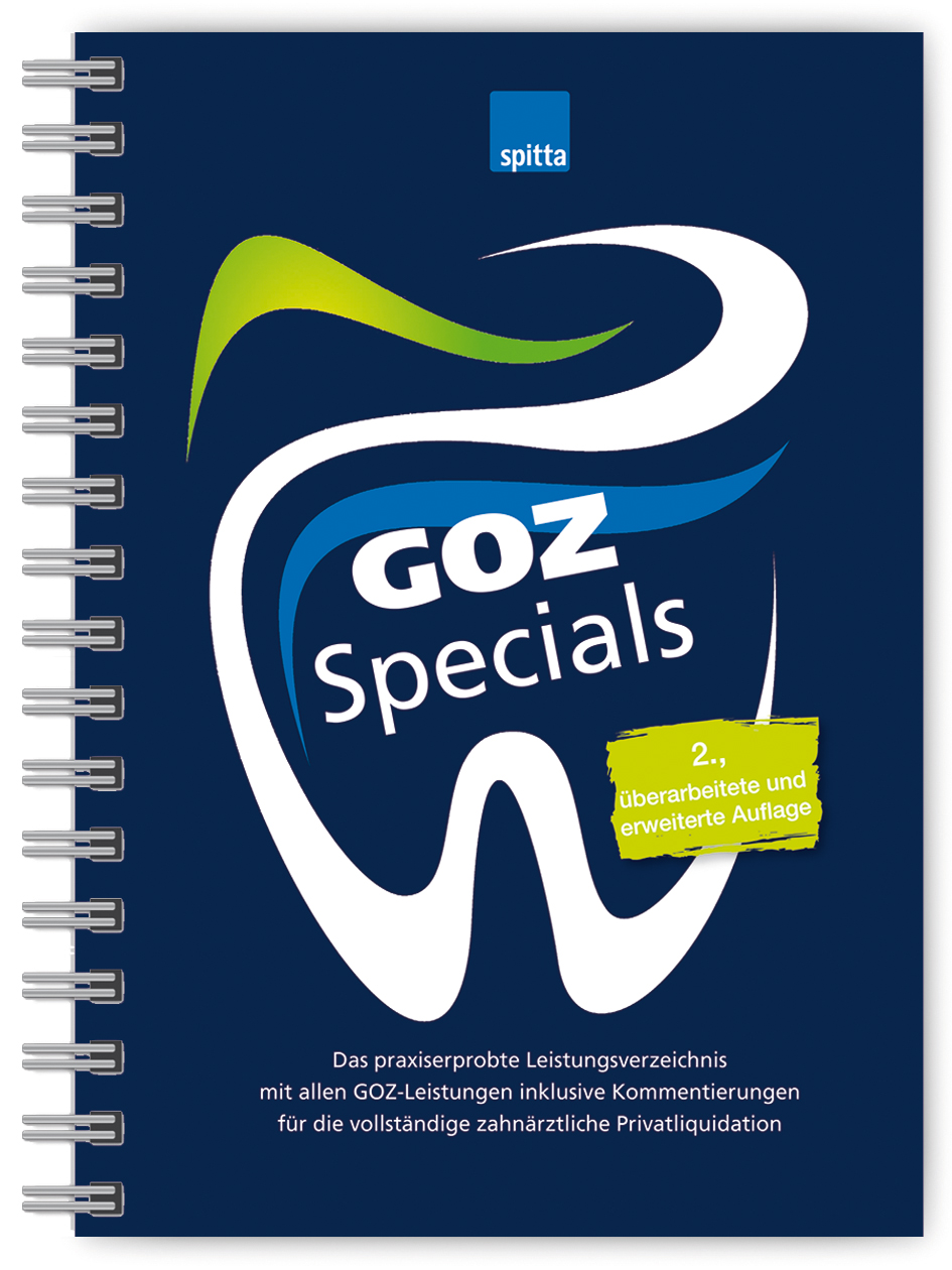 GOZ Specials, 2.überarbeitete und erweiterte Auflage (Die Bildrechte liegen bei dem Verfasser der Mitteilung.) GOZ Specials, 2.überarbeitete und erweiterte Auflage (Die Bildrechte liegen bei dem Verfasser der Mitteilung.)