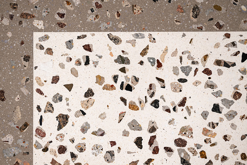 Pavinodis®upcycling Terrazzo (Die Bildrechte liegen bei dem Verfasser der Mitteilung.) Pavinodis®upcycling Terrazzo (Die Bildrechte liegen bei dem Verfasser der Mitteilung.)