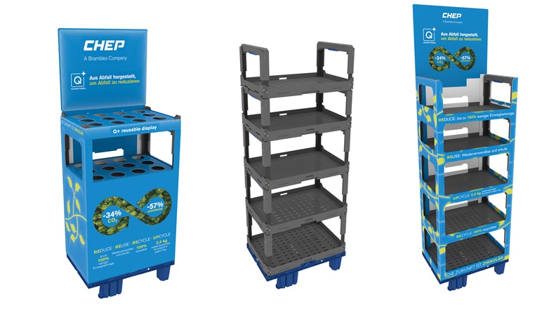 CHEP Q+ Reusable Display (Die Bildrechte liegen bei dem Verfasser der Mitteilung.) CHEP Q+ Reusable Display (Die Bildrechte liegen bei dem Verfasser der Mitteilung.)