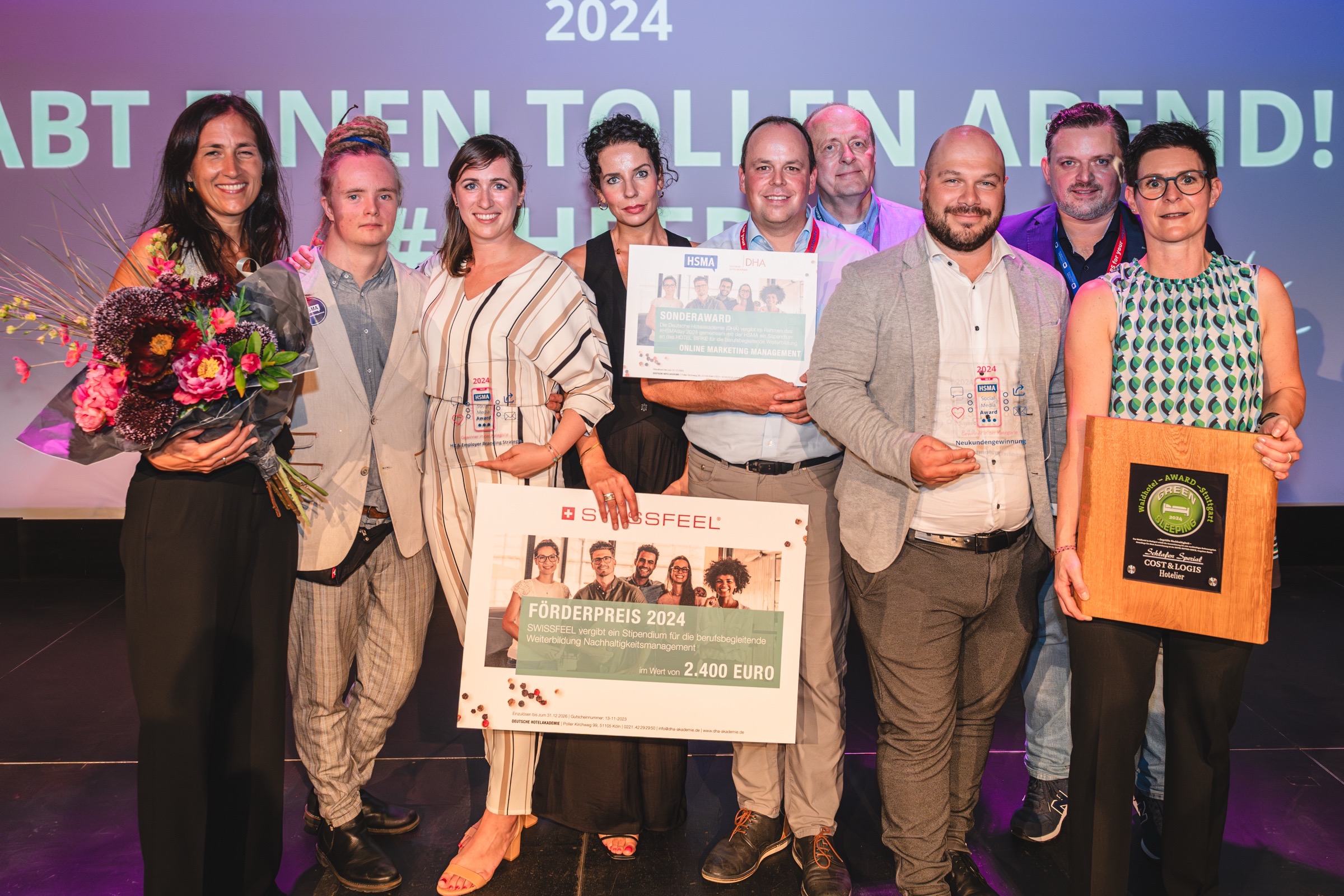Verleihung HSMA Social Media Award 2024 und Green Sleeping Award 2024. Verleihung HSMA Social Media Award 2024 und Green Sleeping Award 2024.