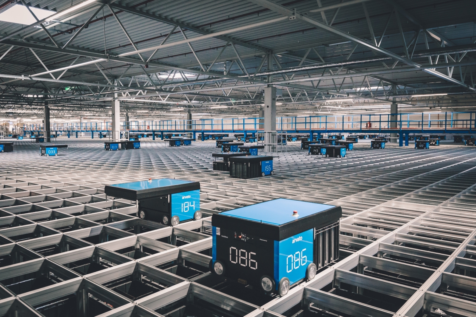 Fulfilment mit Autostore-System am Arvato-Standort in Dortmund. (Bildquelle:©Arvato)