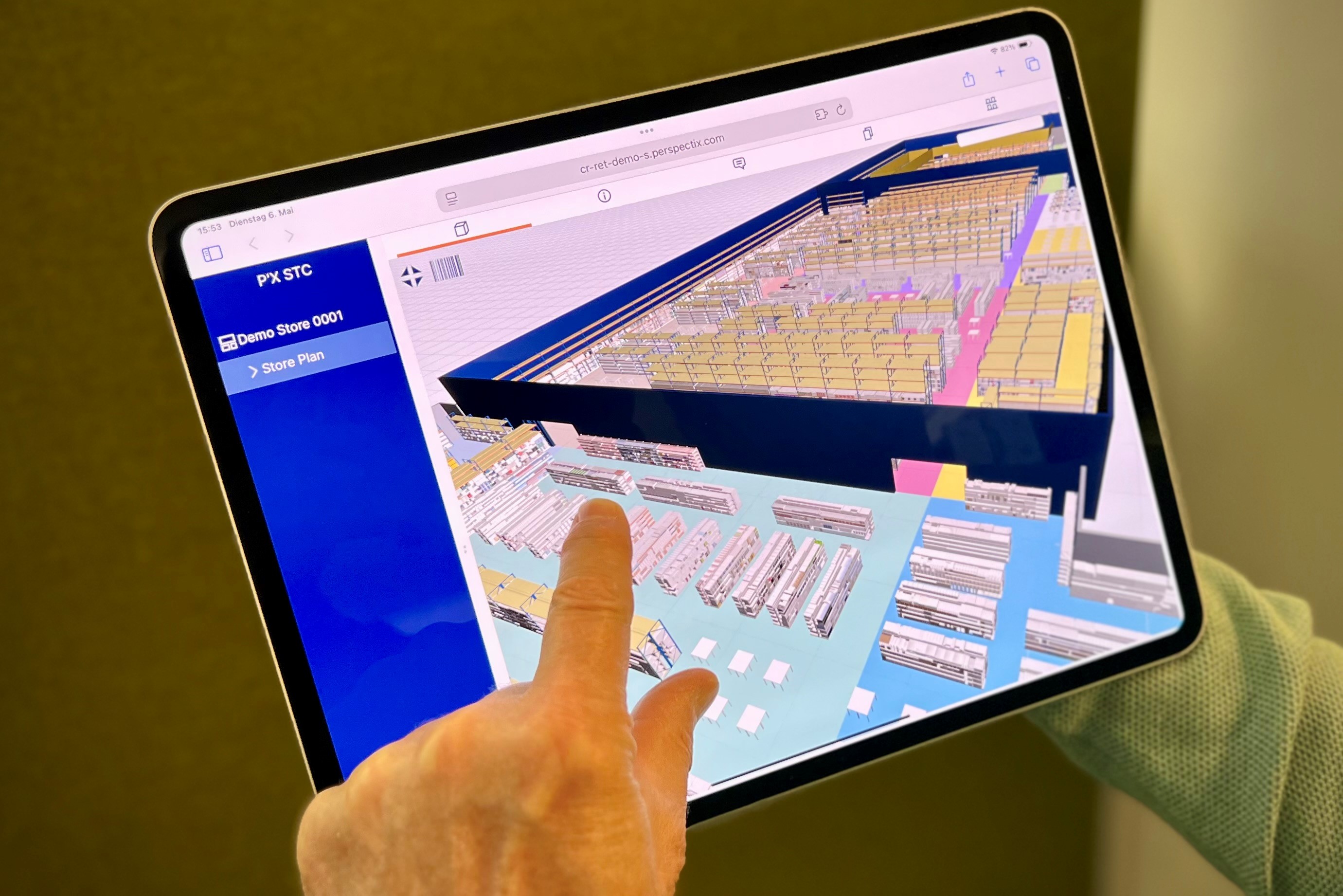 Der P'X Store Communicator erweitert den Nutzerkreis der 3D-Planungsgrundlagen erheblich (Die Bildrechte liegen bei dem Verfasser der Mitteilung.) Der P'X Store Communicator erweitert den Nutzerkreis der 3D-Planungsgrundlagen erheblich (Die Bildrechte liegen bei dem Verfasser der Mitteilung.)