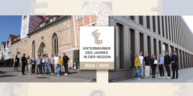 Gratulation an die"Unternehmer des Jahres in der Region Reutlingen 2025" (Die Bildrechte liegen bei dem Verfasser der Mitteilung.) Gratulation an die"Unternehmer des Jahres in der Region Reutlingen 2025" (Die Bildrechte liegen bei dem Verfasser der Mitteilung.)