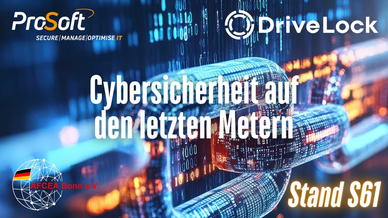 Erleben Sie Cybersicherheit bis zum letzten Meter auf der AFCEA 2025 am Stand S61, Saal New York/Gen (Die Bildrechte liegen bei dem Verfasser der Mitteilung.) Erleben Sie Cybersicherheit bis zum letzten Meter auf der AFCEA 2025 am Stand S61, Saal New York/Gen (Die Bildrechte liegen bei dem Verfasser der Mitteilung.)