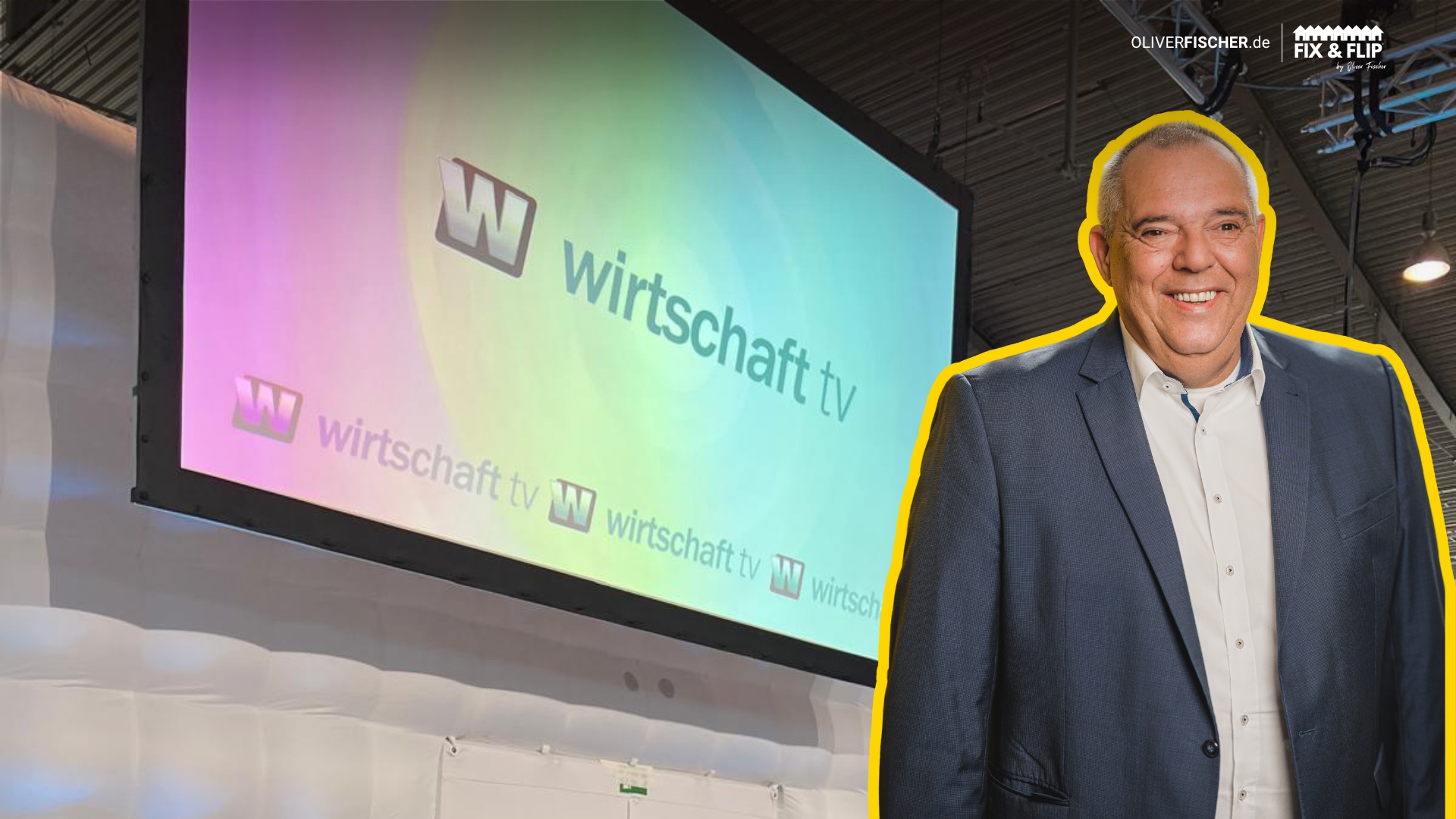 Oliver Fischer als Ansprechpartner für FIX&FLIP auf der Invest Messe. (Die Bildrechte liegen bei dem Verfasser der Mitteilung.)