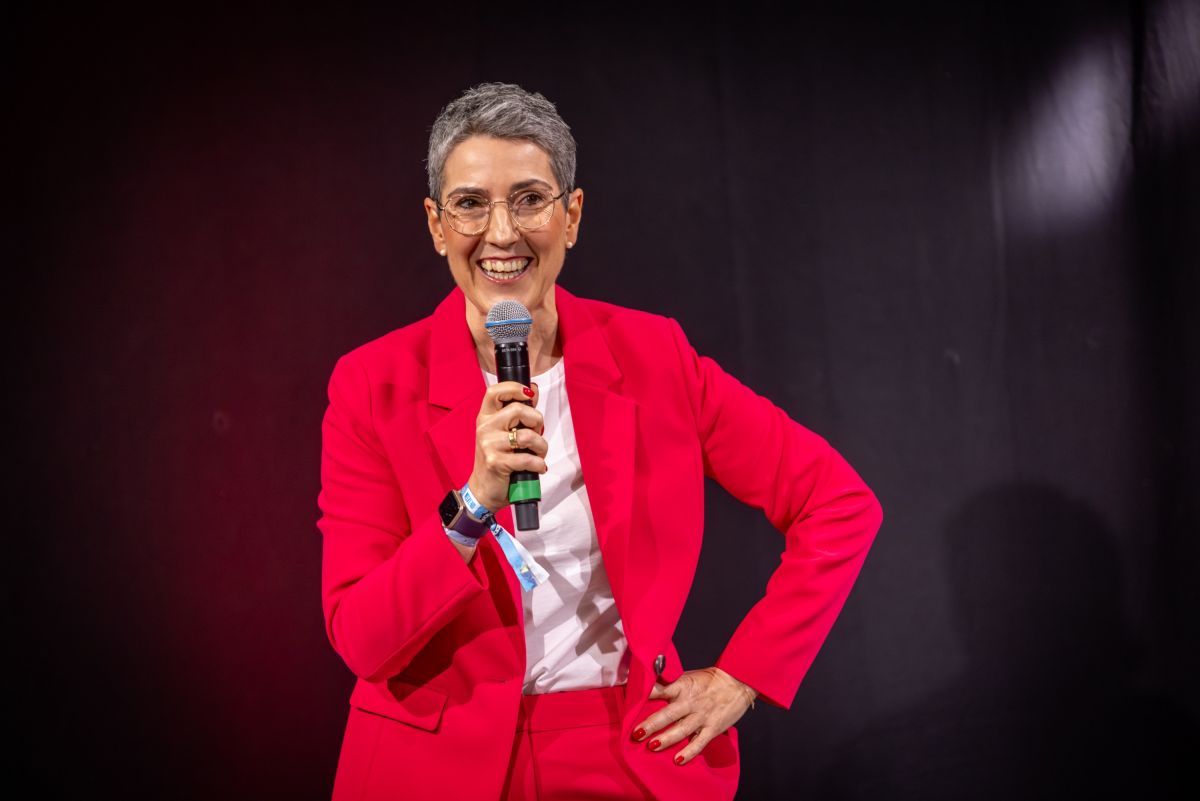 Monika Bock am Founder Summit in Wiesbaden (D) (© Holger Bulk)