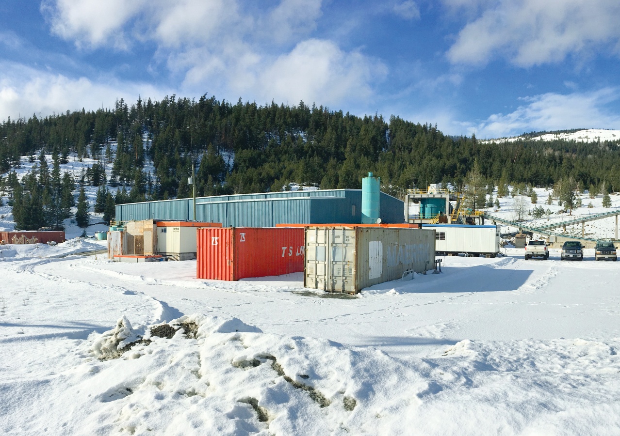Die Erzverarbeitungsanlage Merritt von Nicola; Quelle Nicola Mining