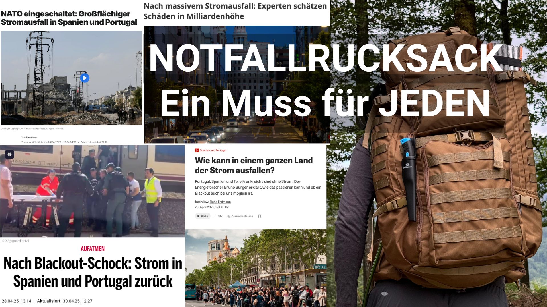 Blackout: Notfallrucksack als unverzichtbarer Begleiter