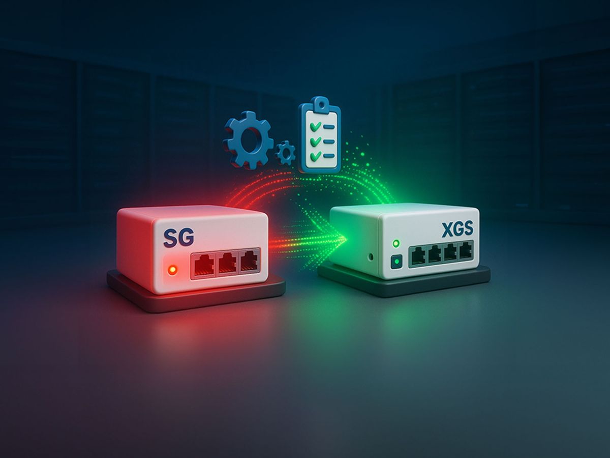 Klassischer Firewall-Migration-Case: Abgekündigte Sophos SG UTM wird auf Nachfolger XGS migriert. (© Aphos GmbH / Firewalls24)