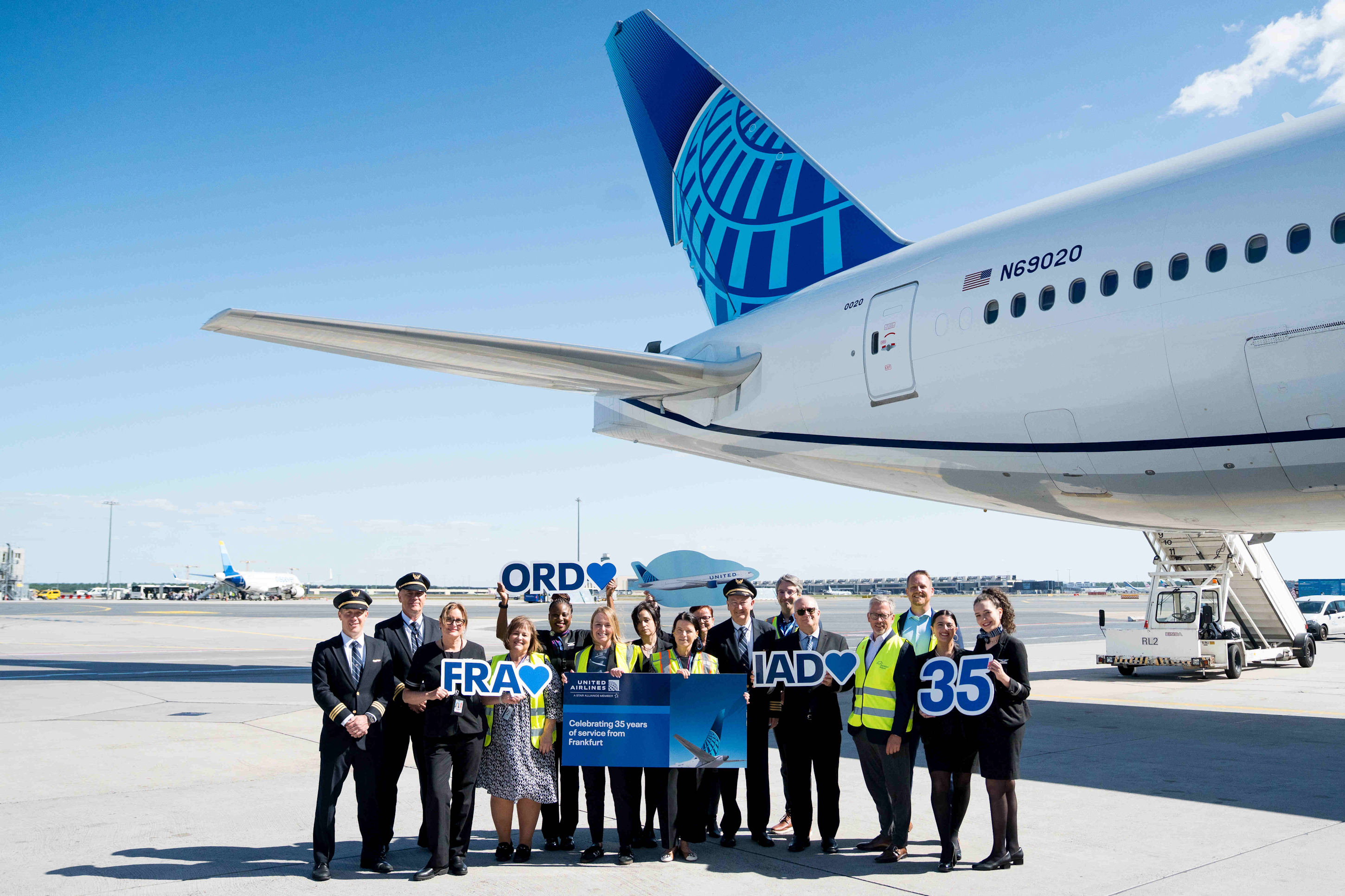 United Airlines fliegt seit 35 Jahren ab Frankfurt in die USA. (Die Bildrechte liegen bei dem Verfasser der Mitteilung.)