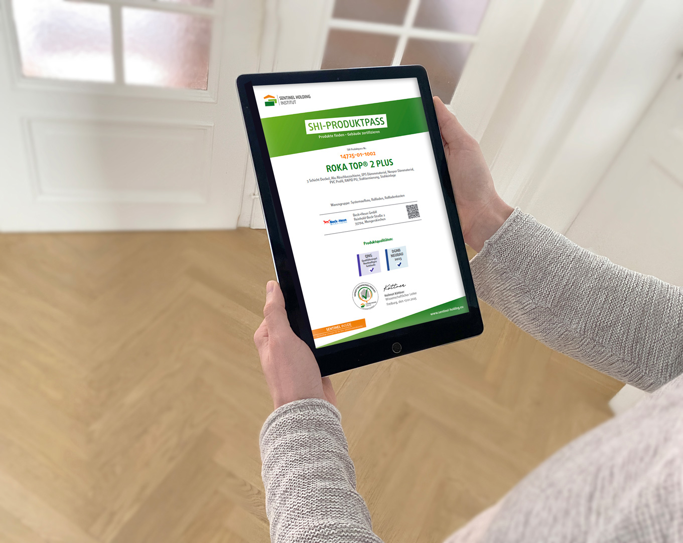 Bech+Heun: Leichtbau- und Ziegelkastenprogramm mit QNG-Nachweis und SHI-Produktpass (Bildquelle: Sentinel Holding Institut GmbH) Bech+Heun: Leichtbau- und Ziegelkastenprogramm mit QNG-Nachweis und SHI-Produktpass (Bildquelle: Sentinel Holding Institut GmbH)