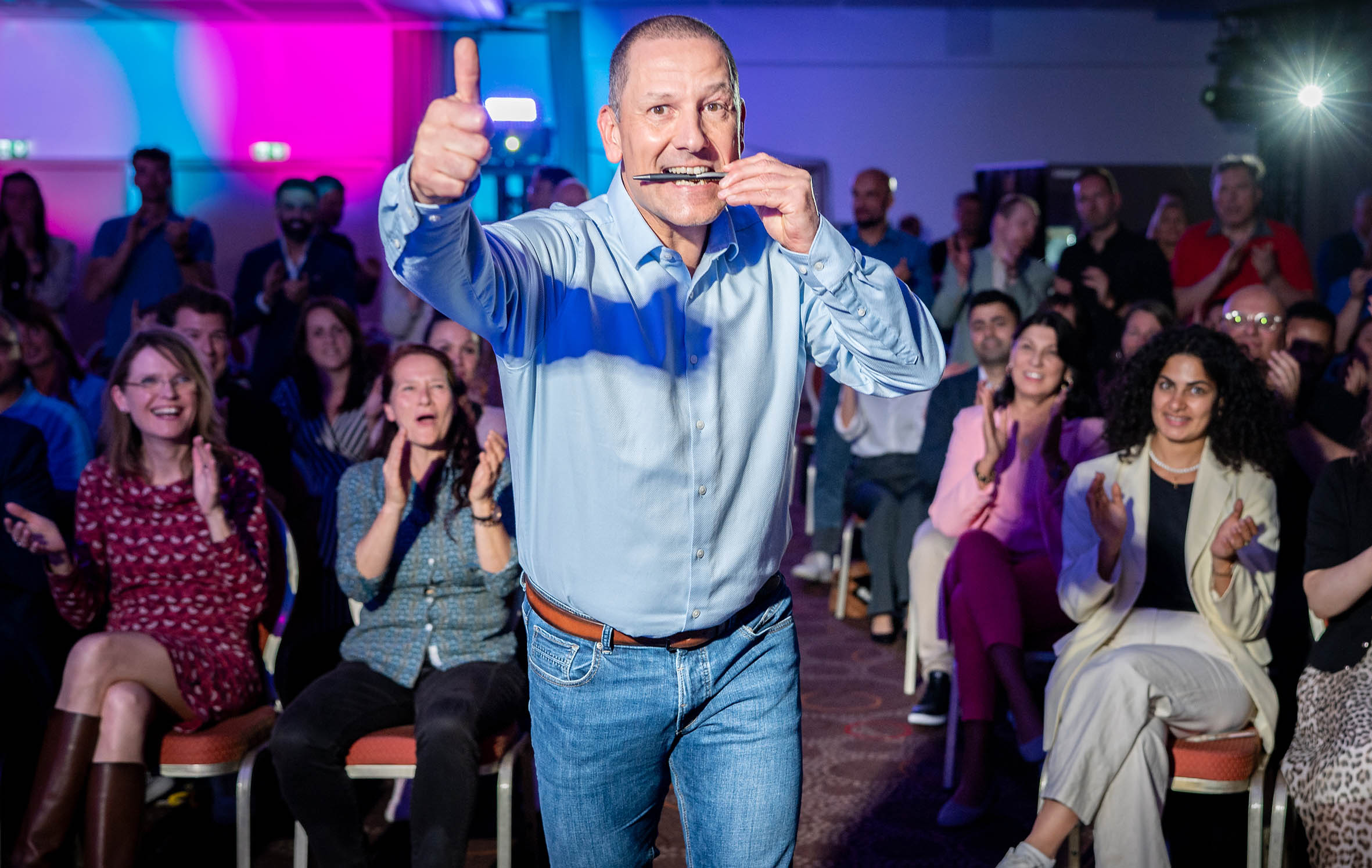 Patrick Ries glänzt vor internationalem Publikum (Die Bildrechte liegen bei dem Verfasser der Mitteilung.)