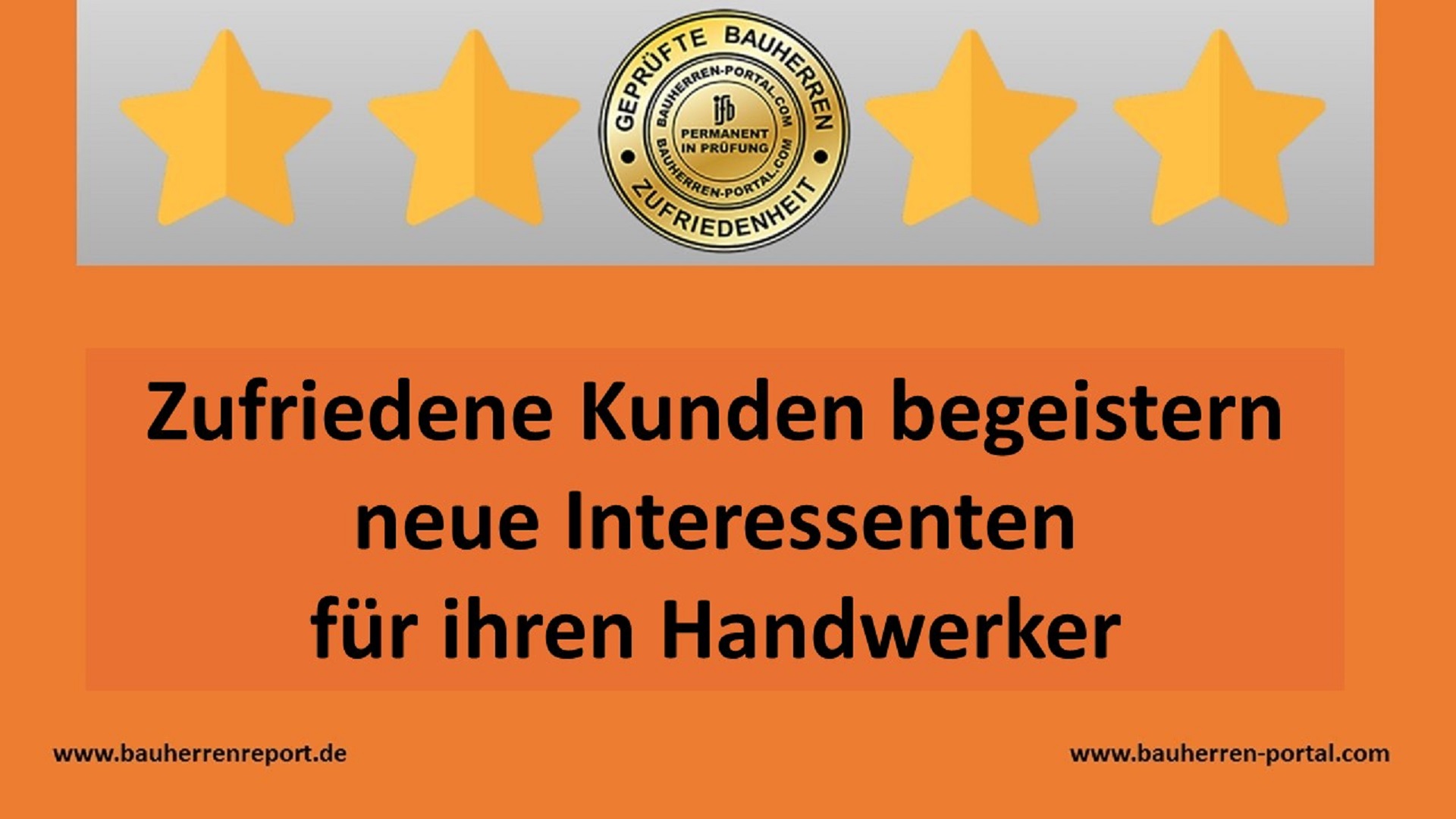 Zufriedene Handwerkskunden empfehlen ihren Handwerkspartner Zufriedene Handwerkskunden empfehlen ihren Handwerkspartner