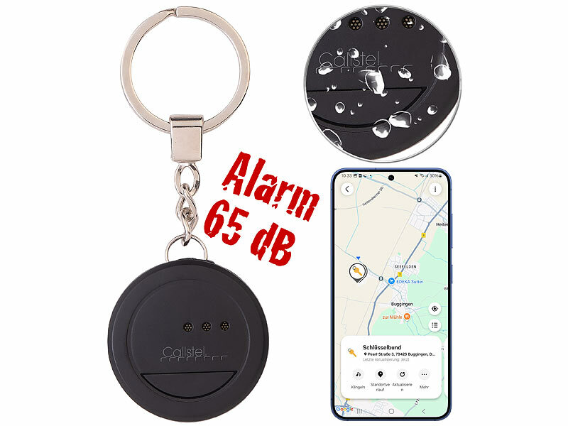 Callstel Mini-Schlüssel- und Gegenstandfinder SGF-40, kompatibel zur SmartThings-App, www.pearl.de (Die Bildrechte liegen bei dem Verfasser der Mitteilung.) Callstel Mini-Schlüssel- und Gegenstandfinder SGF-40, kompatibel zur SmartThings-App, www.pearl.de (Die Bildrechte liegen bei dem Verfasser der Mitteilung.)