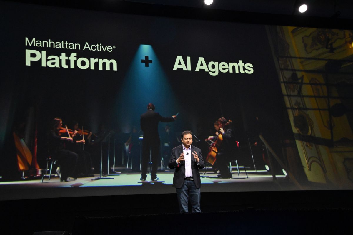 Sanjeev Siotia, CTO bei Manhattan, auf der Momentum 2025 (©Manhattan Associates)