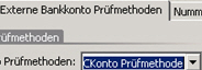 Prüfroutine cKonto in Verbindung mit Maklersoftware GIN-AX