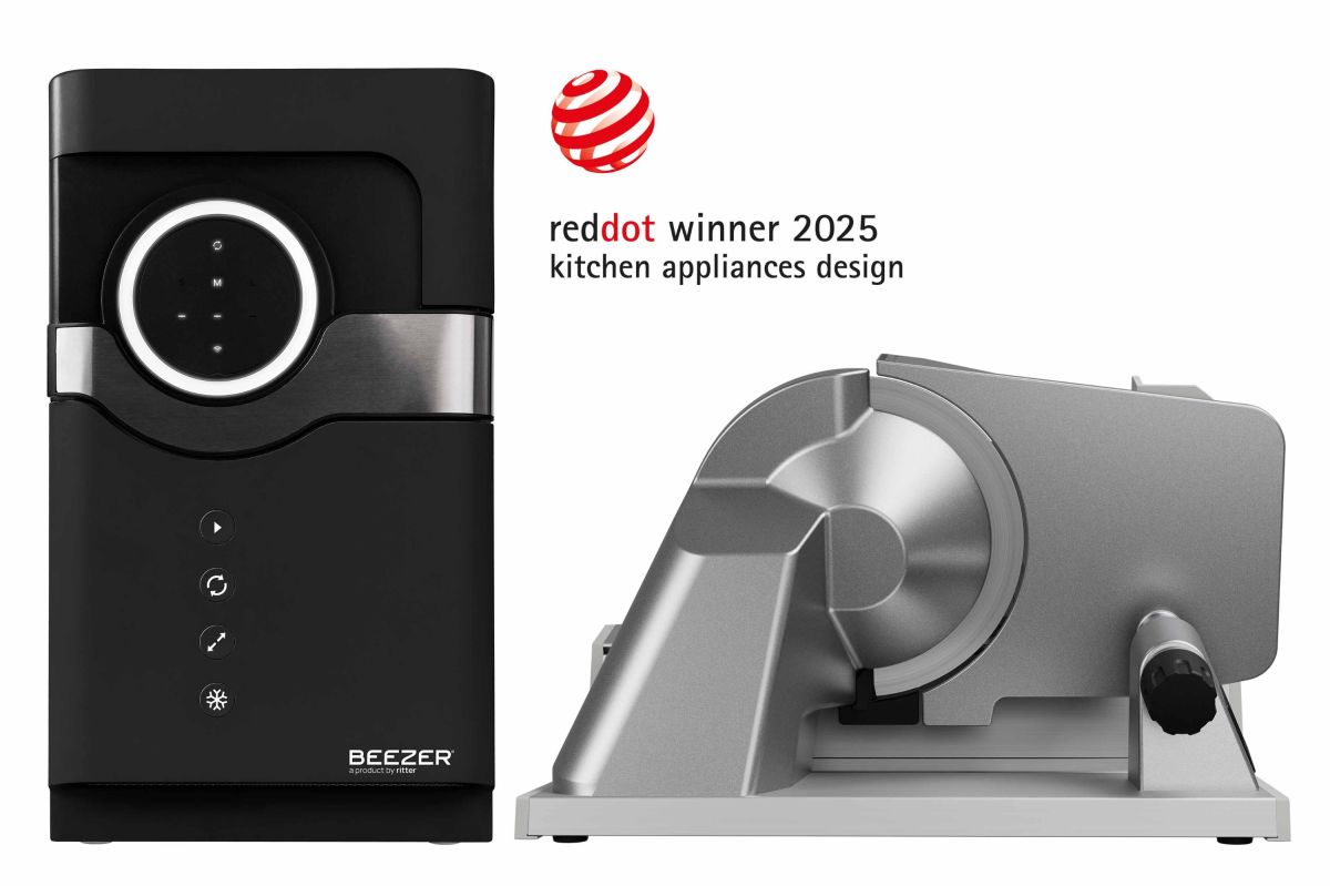 Red Dot Design Award Gewinner: Getränkekühler BEEZER® + Feinschneider tondo 13 (© ritterwerk GmbH) Red Dot Design Award Gewinner: Getränkekühler BEEZER® + Feinschneider tondo 13 (© ritterwerk GmbH)