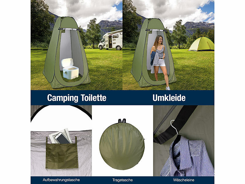 Semptec Urban Survival Technology Tragbares Pop-Up-Dusch-, Toiletten-& Umkleide-Zelt, www.pearl.de (Die Bildrechte liegen bei dem Verfasser der Mitteilung.) Semptec Urban Survival Technology Tragbares Pop-Up-Dusch-, Toiletten-& Umkleide-Zelt, www.pearl.de (Die Bildrechte liegen bei dem Verfasser der Mitteilung.)