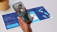 Convego Message Smart Interact macht die Kartenausgabe zum interaktiven Digital-Erlebnis. (© G+D)