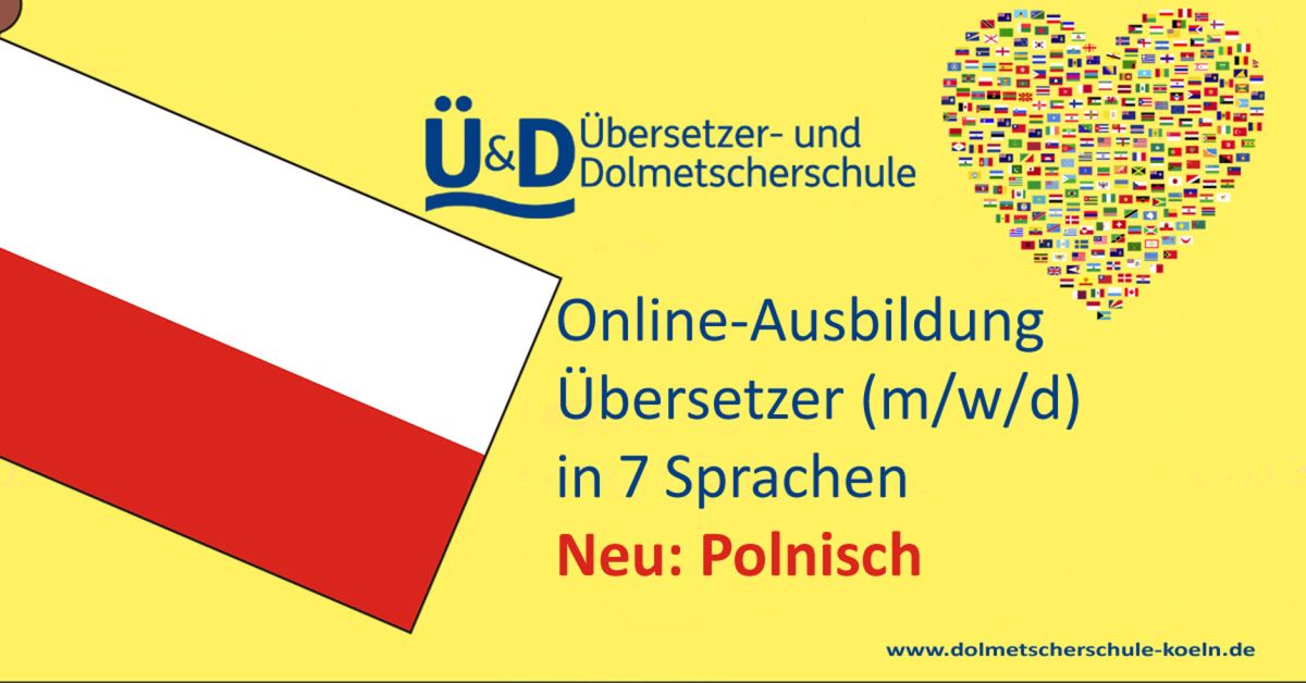 Polnisch ist eine weitere Sprache bei der Online-Ausbildung für Übersetzer (m/w/d) (© RBZ)