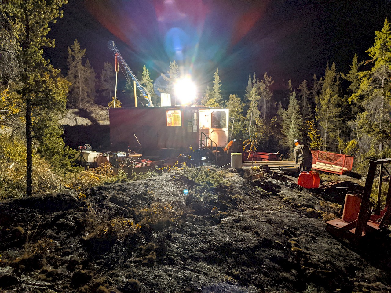 Bohrung der Gold Terra Resource; Quelle: Gold Terra Resource Bohrung der Gold Terra Resource; Quelle: Gold Terra Resource