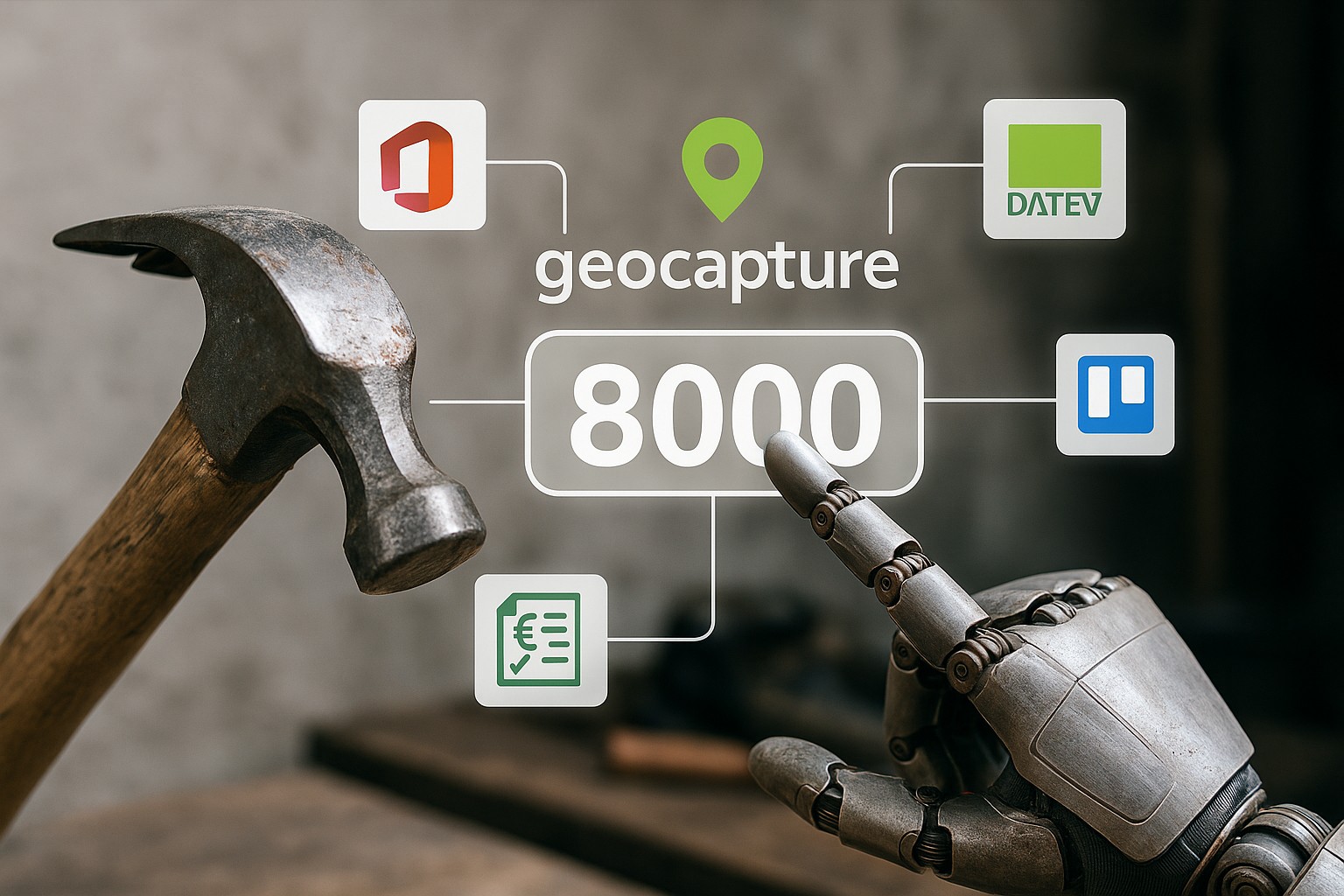 Unternehmen können mit geoCapture direkt mit über 8000 Anwendungen verbinden
