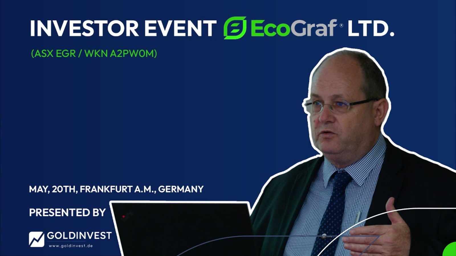 EcoGrafs Andrew Spinks präsentiert in Frankfurt EcoGrafs Andrew Spinks präsentiert in Frankfurt