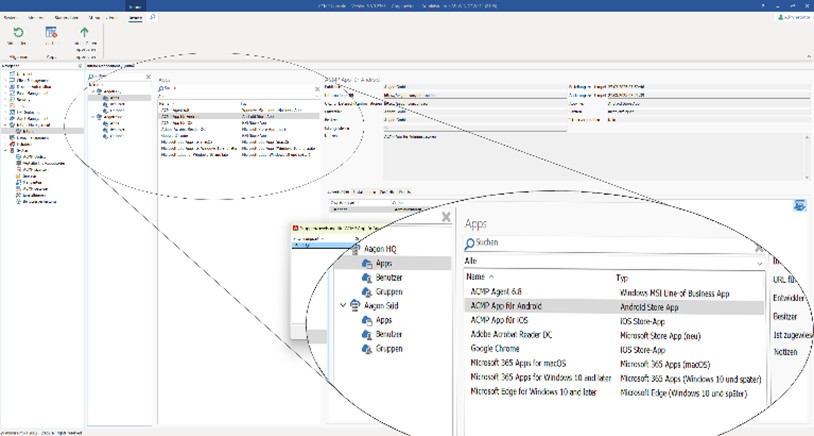 Übersichtüber die integrierten Portale des neuen ACMP Intune Management (Bildquelle: aagon) Übersichtüber die integrierten Portale des neuen ACMP Intune Management (Bildquelle: aagon)
