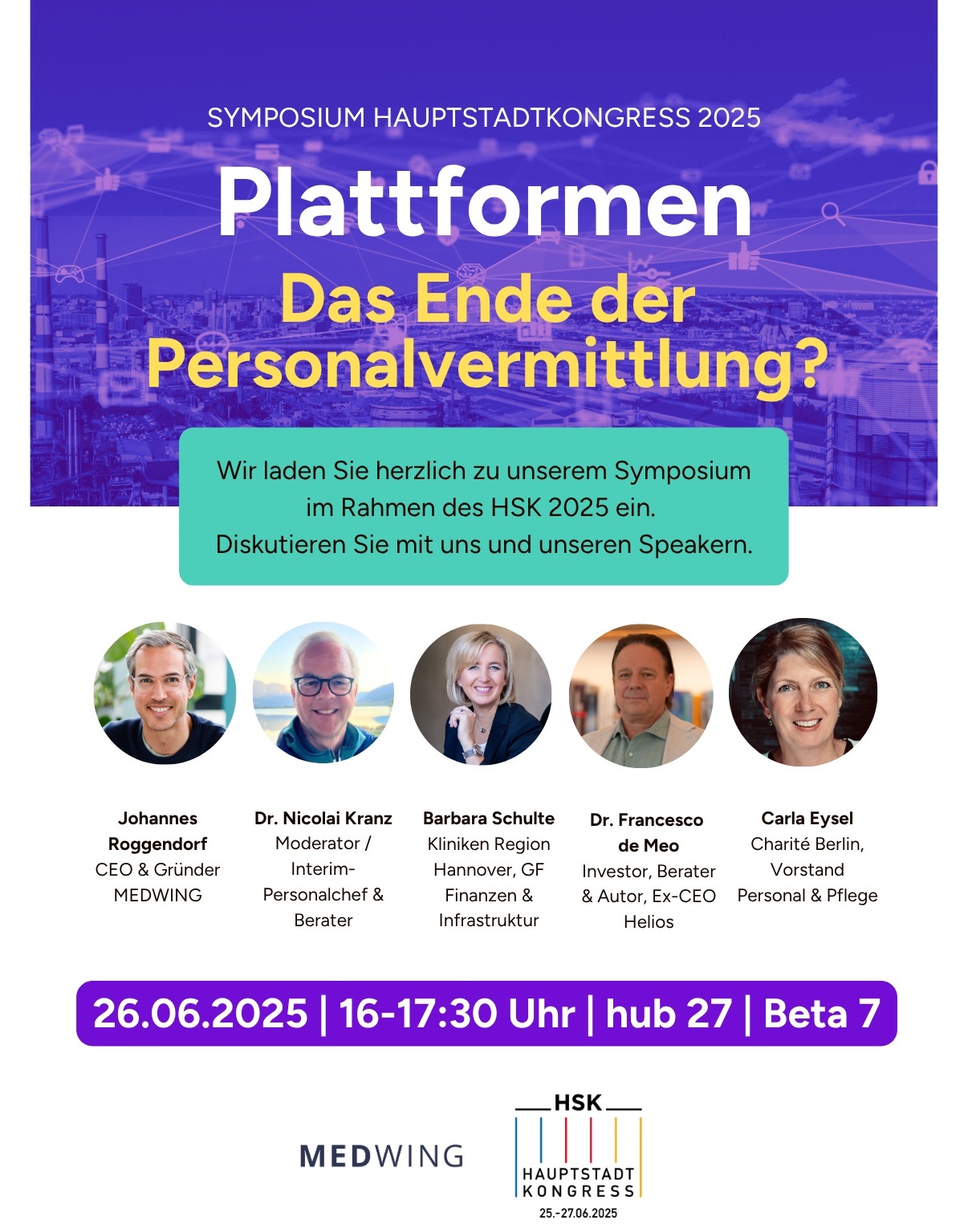 MEDWING initiiert Branchendebatte beim Hauptstadtkongress 2025 MEDWING initiiert Branchendebatte beim Hauptstadtkongress 2025