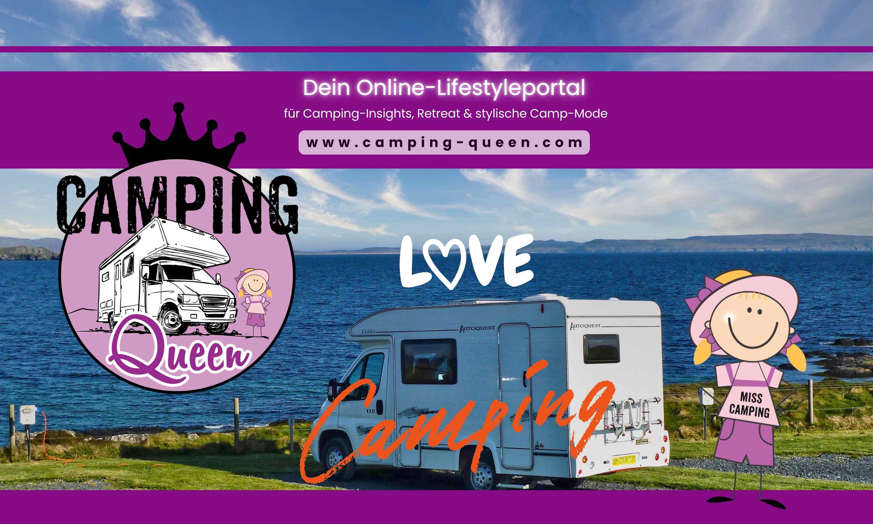 Camping Queen–Neues Lifestyleportal für Camper (Die Bildrechte liegen bei dem Verfasser der Mitteilung.)