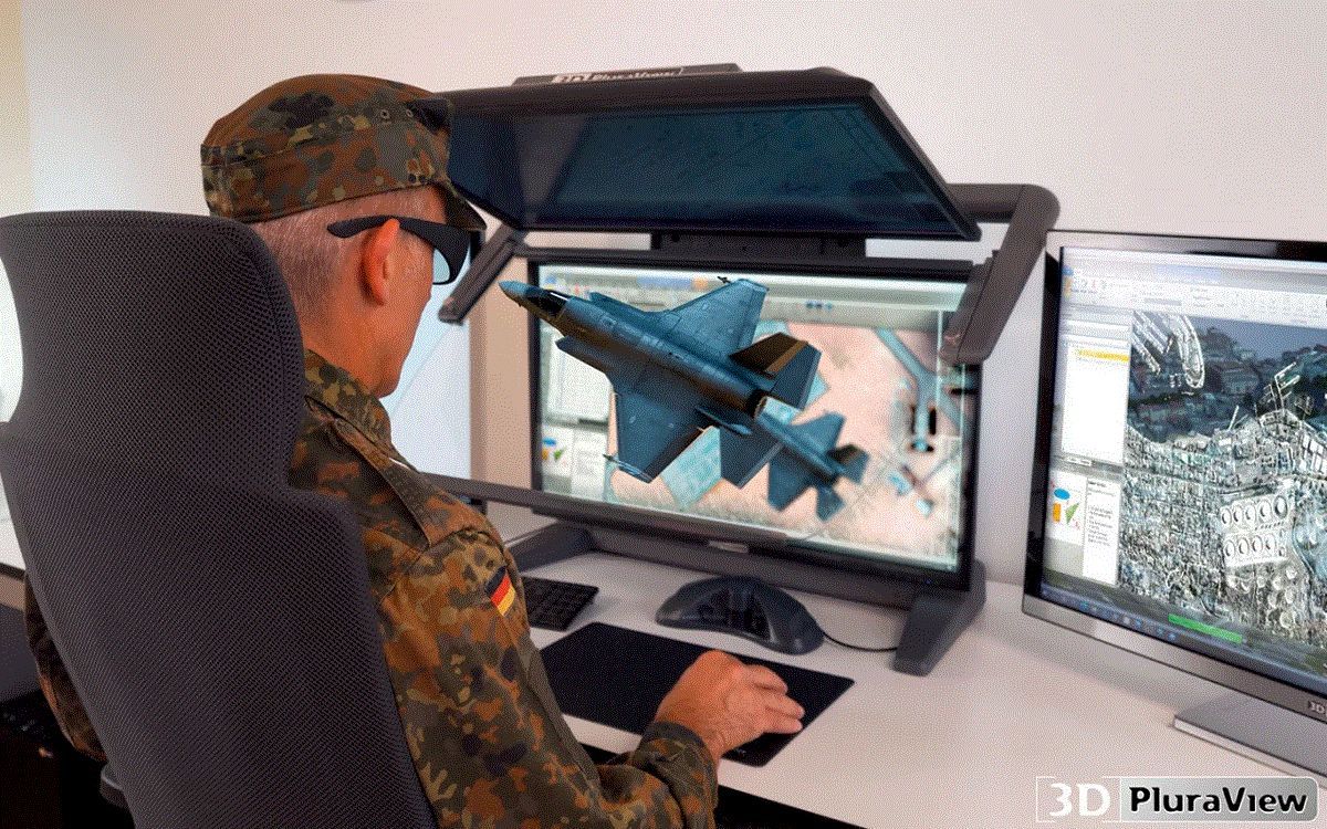 3D PluraView von Schneider Digital: Nach NATO-Standard verzonte stereoskopische Displays (© Schneider Digital)