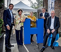 Dr. Dieter Ostermann, Jutta Zülow, Katharina Leuffen, David Zülow, Dirk Brügge; (c)Wasserstoff Hub