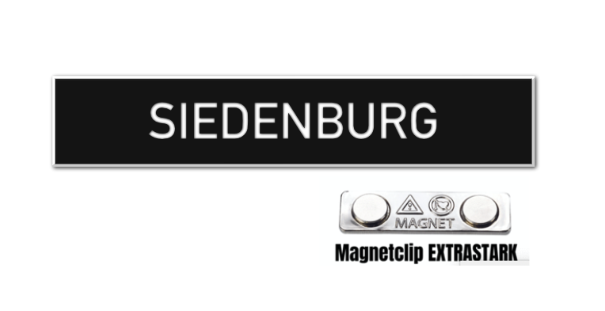 Bundeswehr-Namensschilder mit extrastarkem Magneten