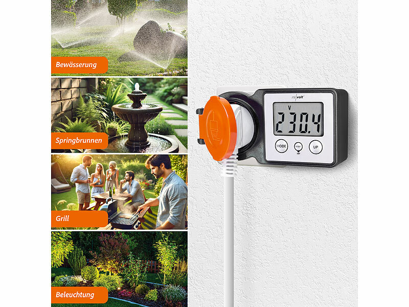 revolt Outdoor-Energiekostenmesser& Stromverbrauchszähler, bis 3.680 Watt, www.pearl.de (Die Bildrechte liegen bei dem Verfasser der Mitteilung.)