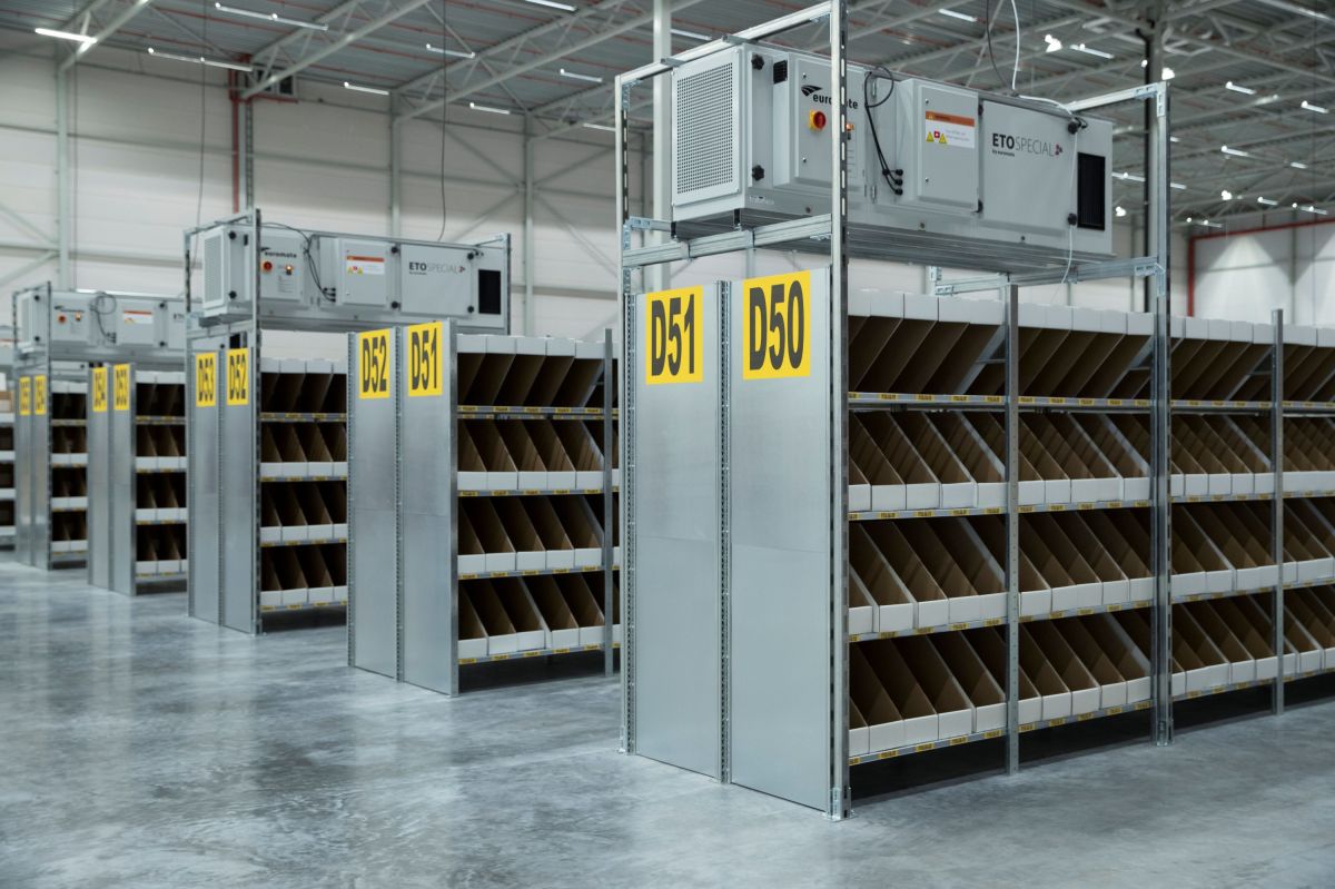 ETO Special Luftreiniger in einem Lager (© Euromate, Breda, NL)