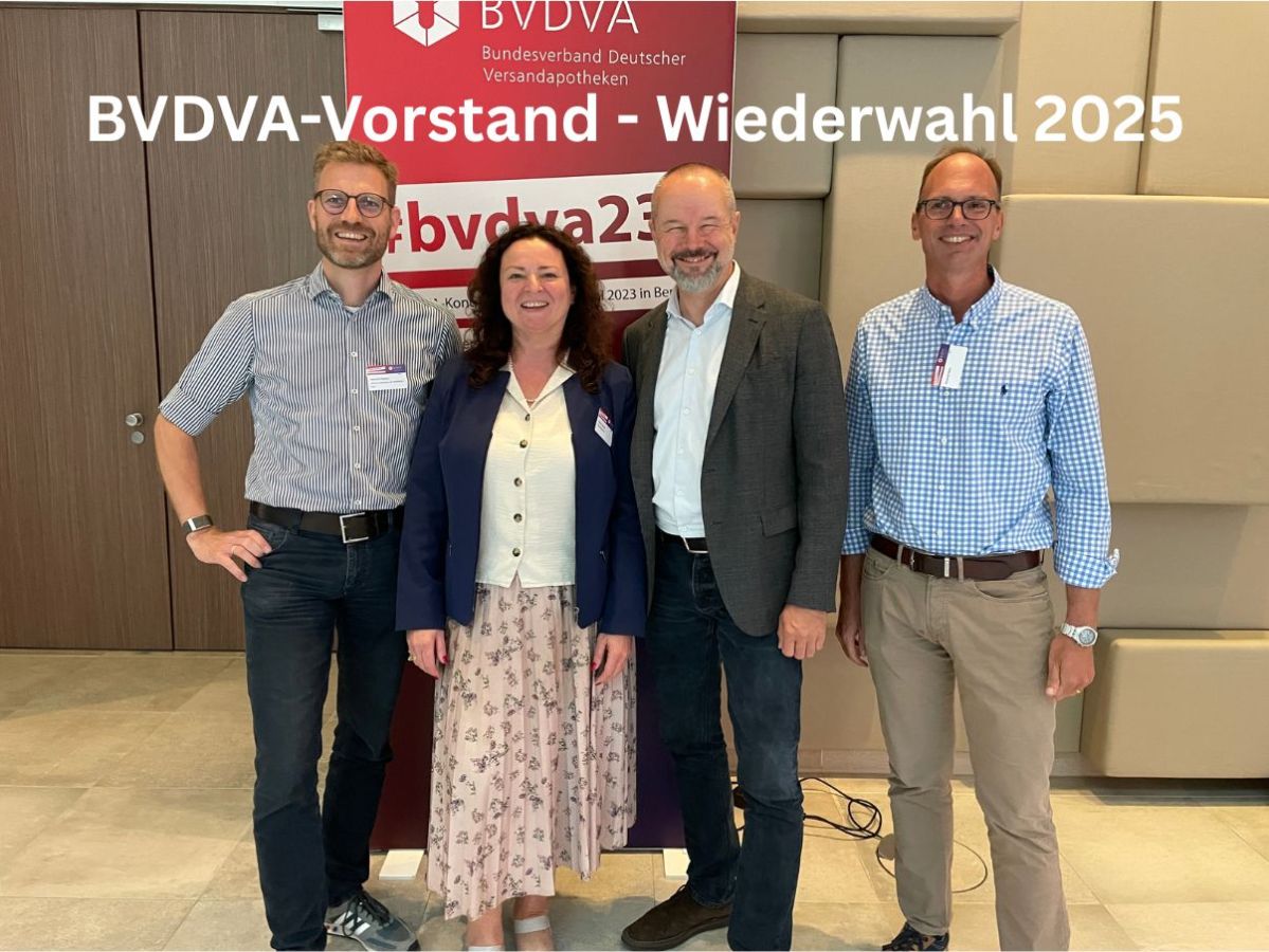 v.l.: Heinrich Meyer, Marion Wüst, Dirk Düvel, Roland Helle (© BVDVA)