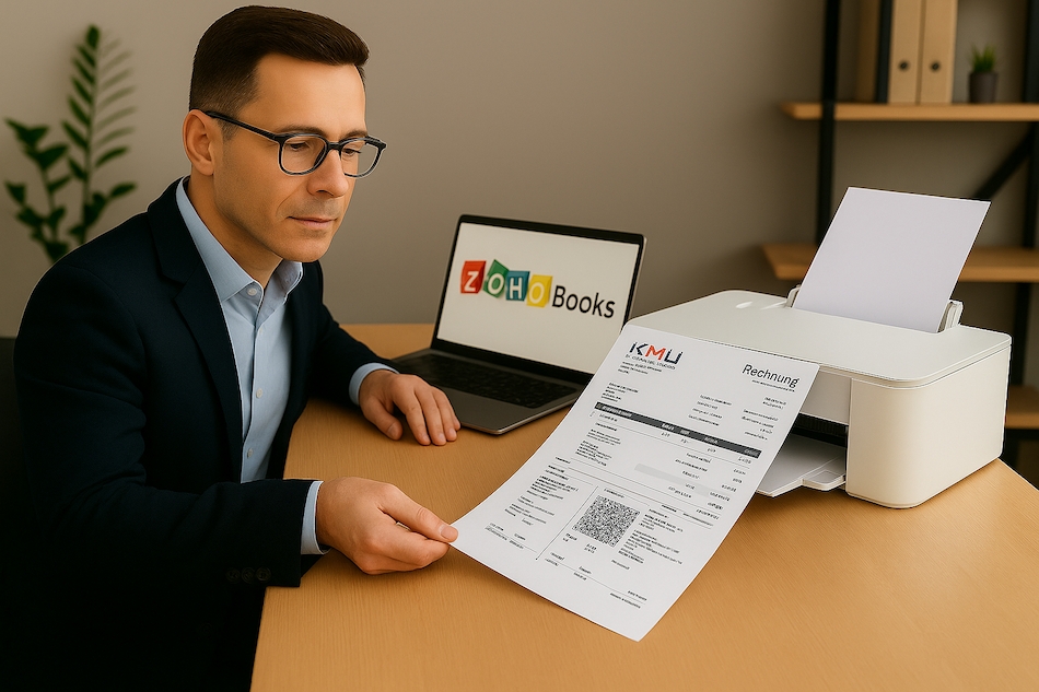 QR Rechnung in Zoho Books erstellen, einfach und schnell (Die Bildrechte liegen bei dem Verfasser der Mitteilung.)