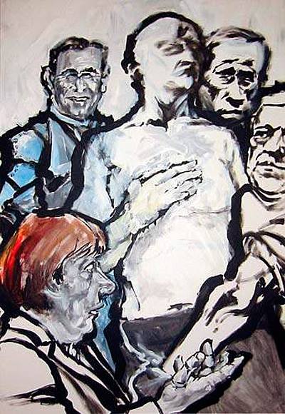 Bild von Nikolaus Pessler, Die Entkleidung des europäischen Steuerzahlers.... frei nach el greco ...