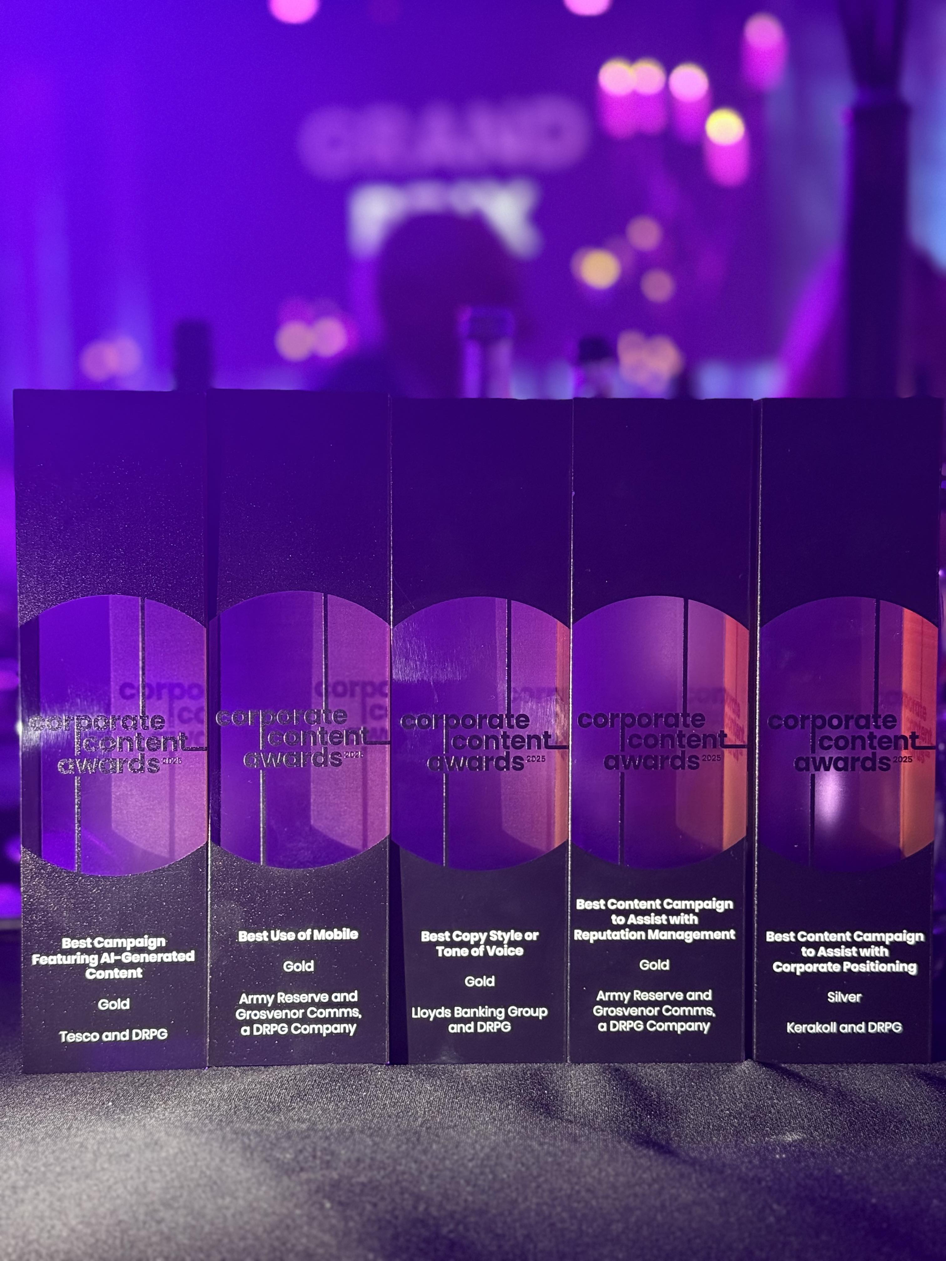 Die DRPGroup wurde bei den Corporate Content Awards fünf Mal ausgezeichnet (Foto: DRPGroup) Die DRPGroup wurde bei den Corporate Content Awards fünf Mal ausgezeichnet (Foto: DRPGroup)
