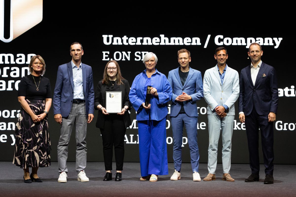 Beim German Brand Award 2025 erhielt E.ON insgesamt sieben Auszeichnungen. (© Yvonne Hartmann; German Brand Award) Beim German Brand Award 2025 erhielt E.ON insgesamt sieben Auszeichnungen. (© Yvonne Hartmann; German Brand Award)