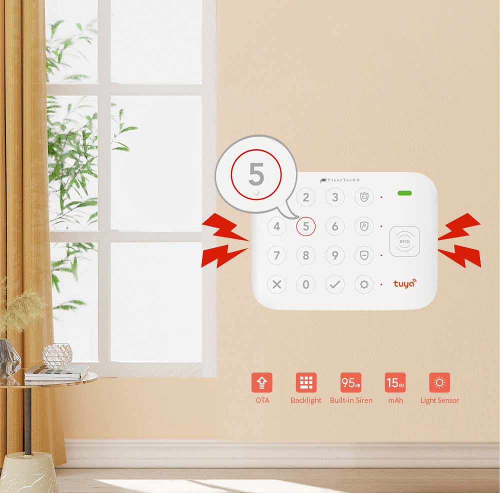 VisorTech 6-teiliges WLAN-Alarmanlagen-Set XMD-5055.app Best. Nr. ZX-3806 (Die Bildrechte liegen bei dem Verfasser der Mitteilung.) VisorTech 6-teiliges WLAN-Alarmanlagen-Set XMD-5055.app Best. Nr. ZX-3806 (Die Bildrechte liegen bei dem Verfasser der Mitteilung.)