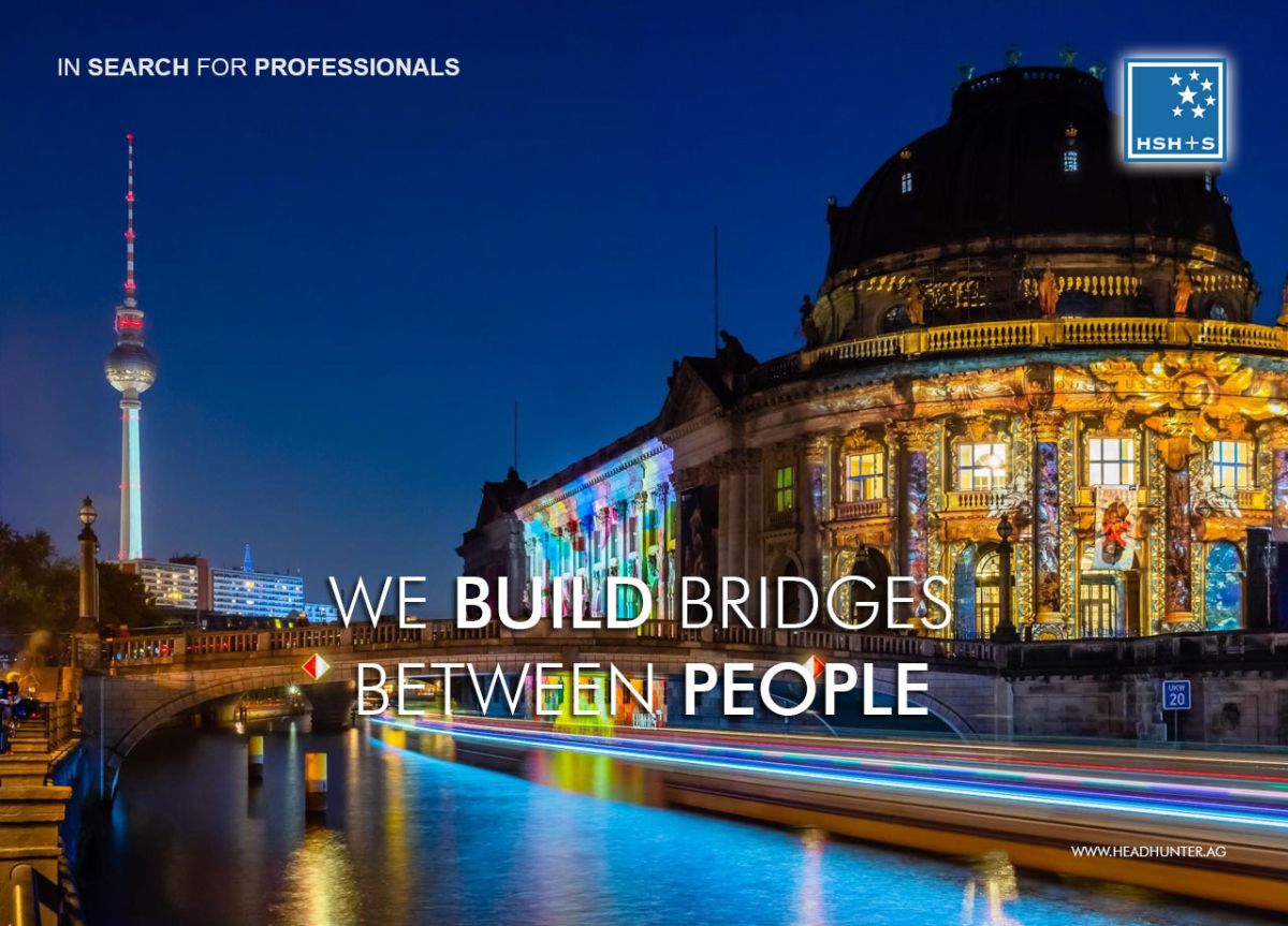 We build bridges between people (© HSH+S, FT, D) We build bridges between people (© HSH+S, FT, D)