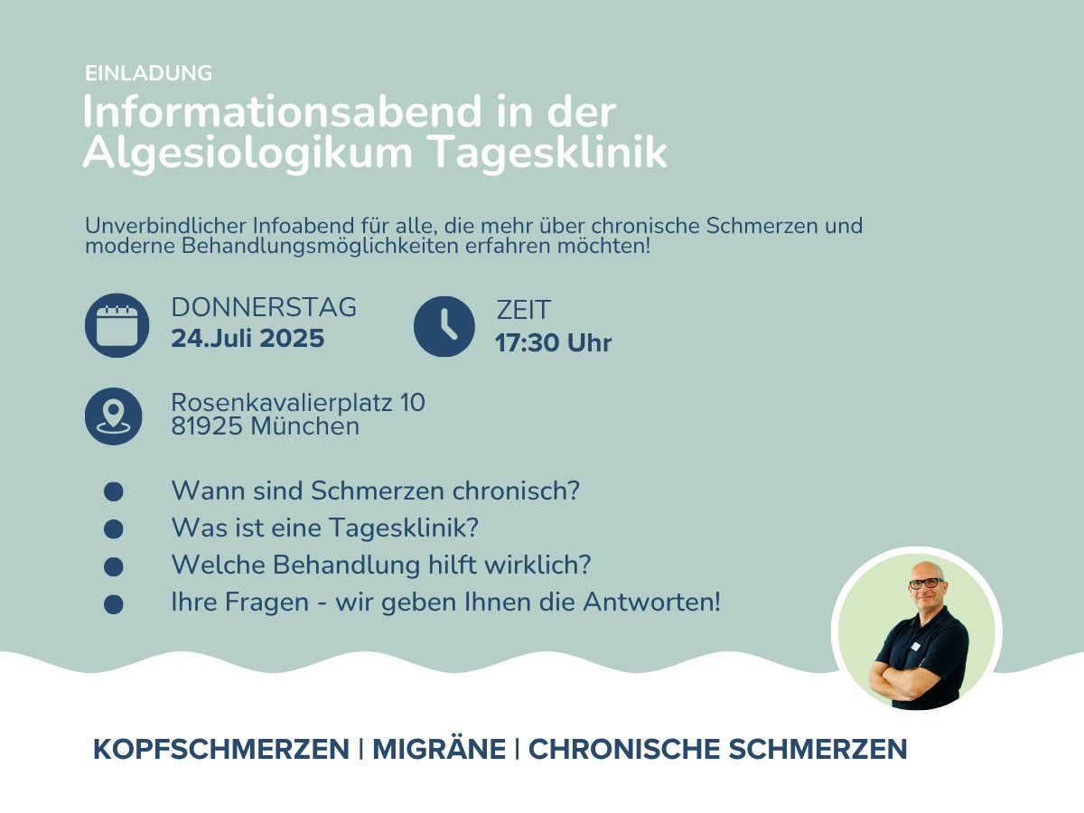 Einladung zum Informationsabend für Betroffene  (© Algesiologikum GmbH)