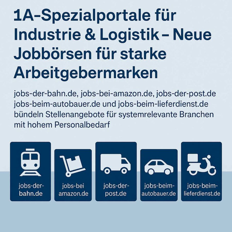 1A-Spezialportale für Industrie & Logistik - Neue Jobbörsen für starke Arbeitgebermarken (© )